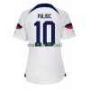 Maillot de Supporter Etats-Unis Christian Pulisic 10 Domicile Coupe du Monde 2022 Pour Femme